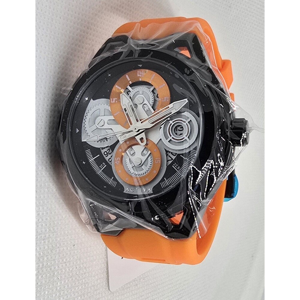 Activa Drift X Invicta Men's Watch 44mm Orange ACW9349-001 New In Box - Picture 4 of 6